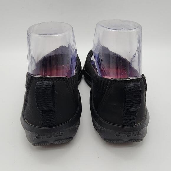 Crocs Busy Day Ballet Flats Size 5 Black Slip On Stretch Casual Comfy Round Toe - Picture 5 of 10